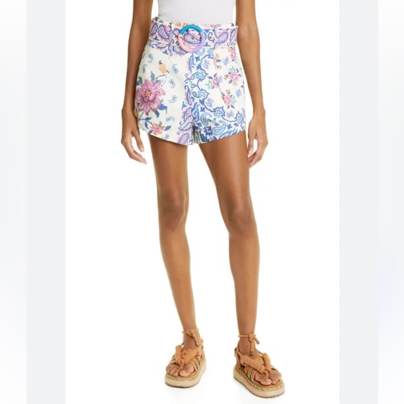 FARM Rio | Shorts | Farm Rio Romantic Bandana Belted Shorts | Poshmark